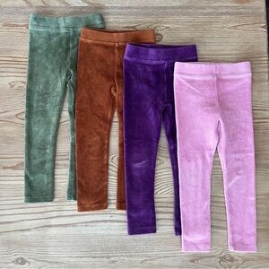 Crewcuts Stretch Cozy Corduroy Leggings - Green, Copper, Purple, Pink